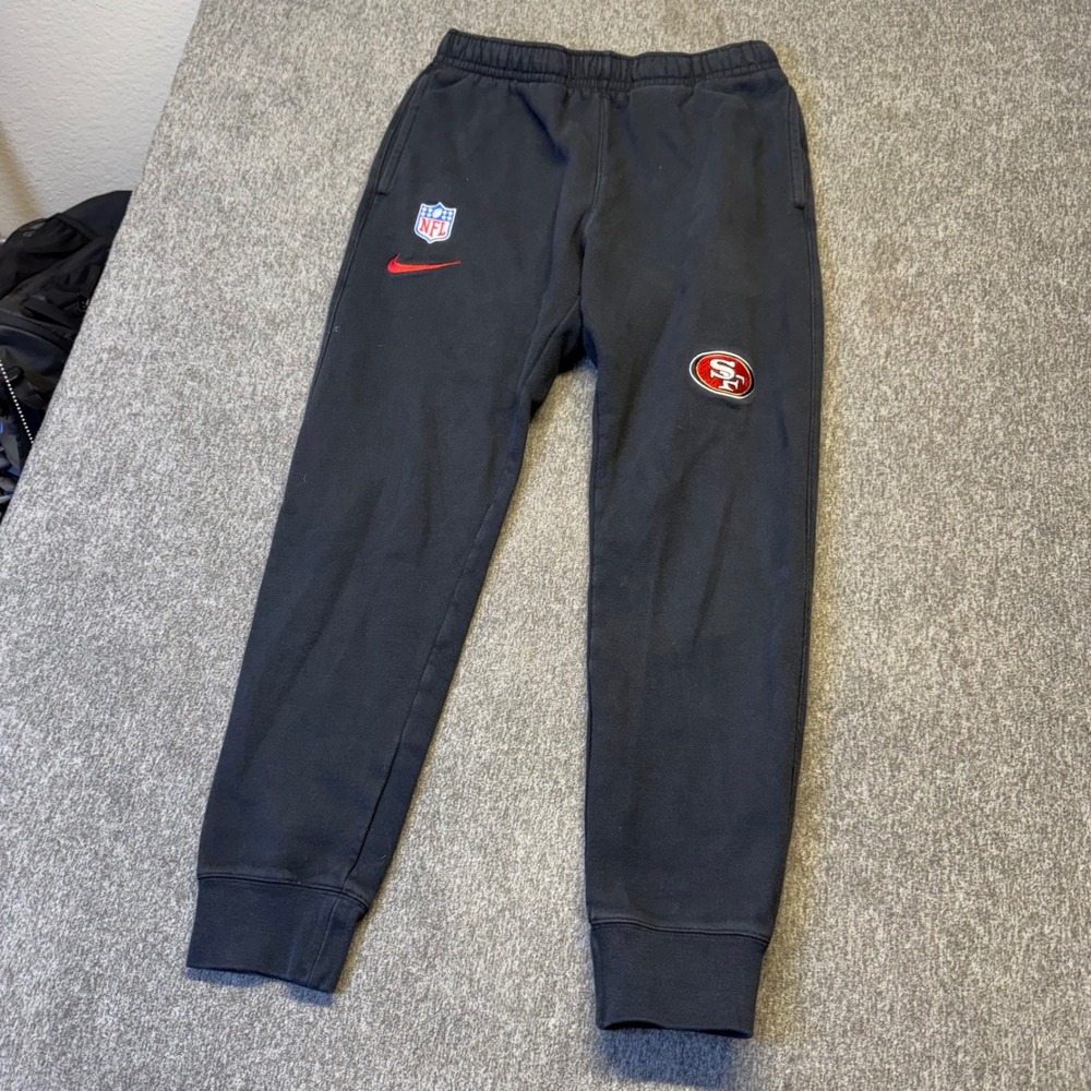 Nike NFL San Francisco 49ers Mens Joggers Black Sweatpants Small 00MV-00A